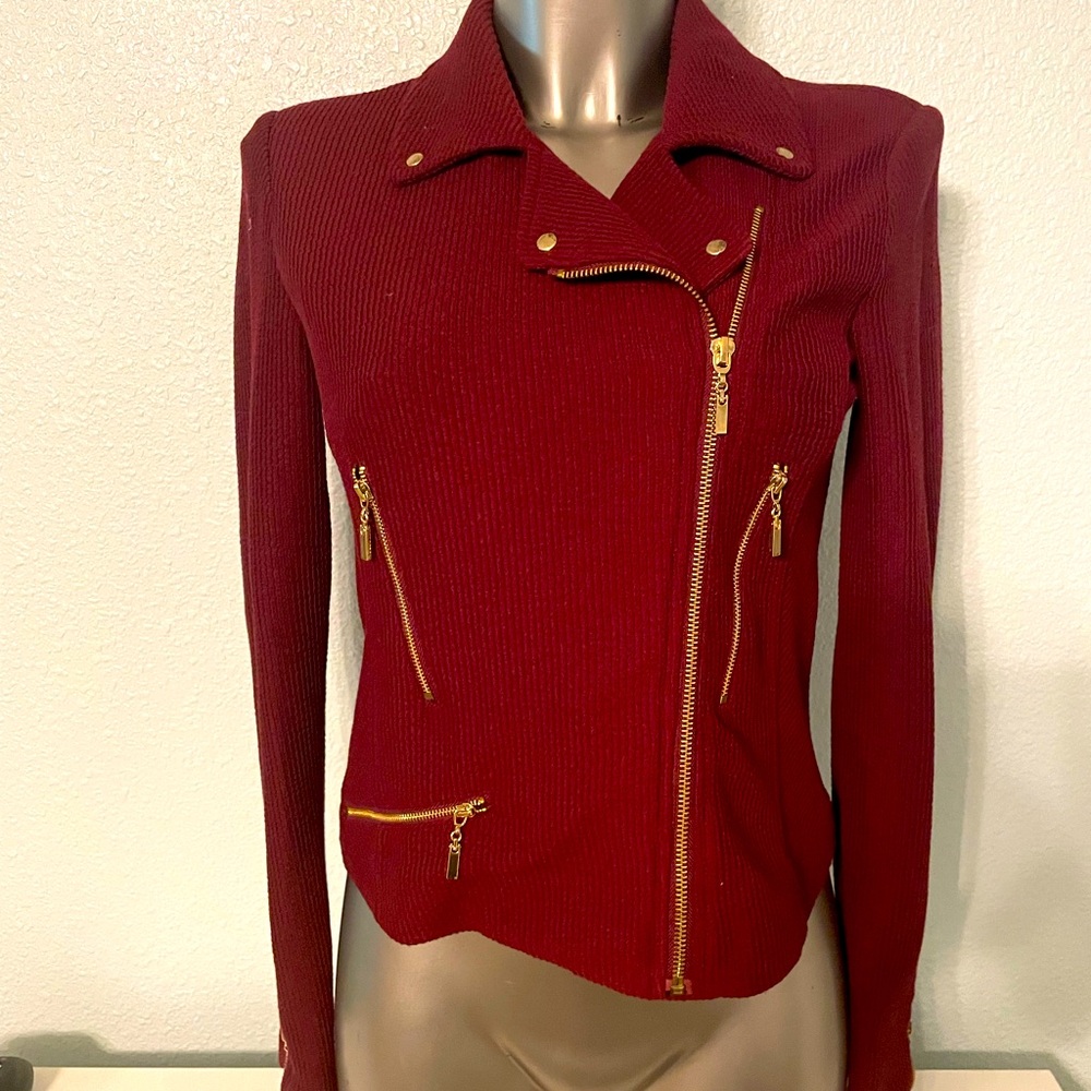Women's Red Zippered Jacket